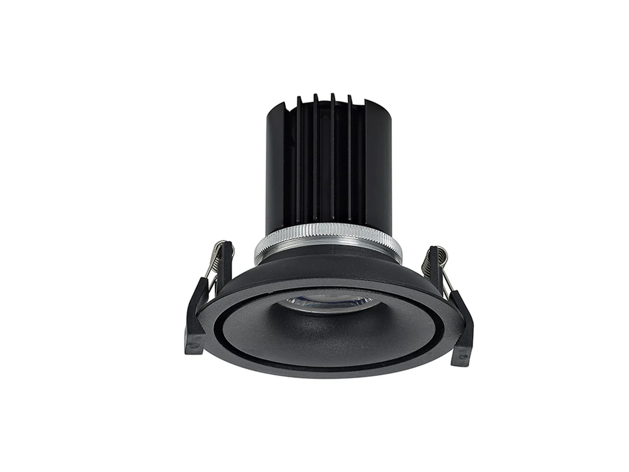 Bolor 12 Tridonic Powered 12W 4000K 1200lm 12° CRI>90 LED Engine Black/Black Fixed Recessed Spotlight, IP20